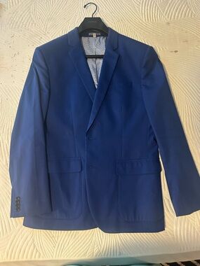 Express Photographer Men's Royal Blue Blazer, fitted, 42 Regular